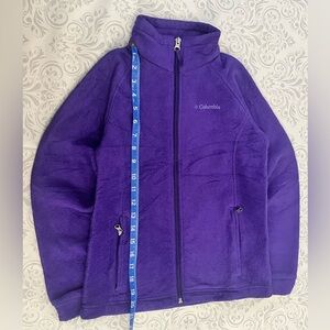 Columbia Hyper Purple Benton Springs Fleece Girls M Gorpcore Y2K Retro